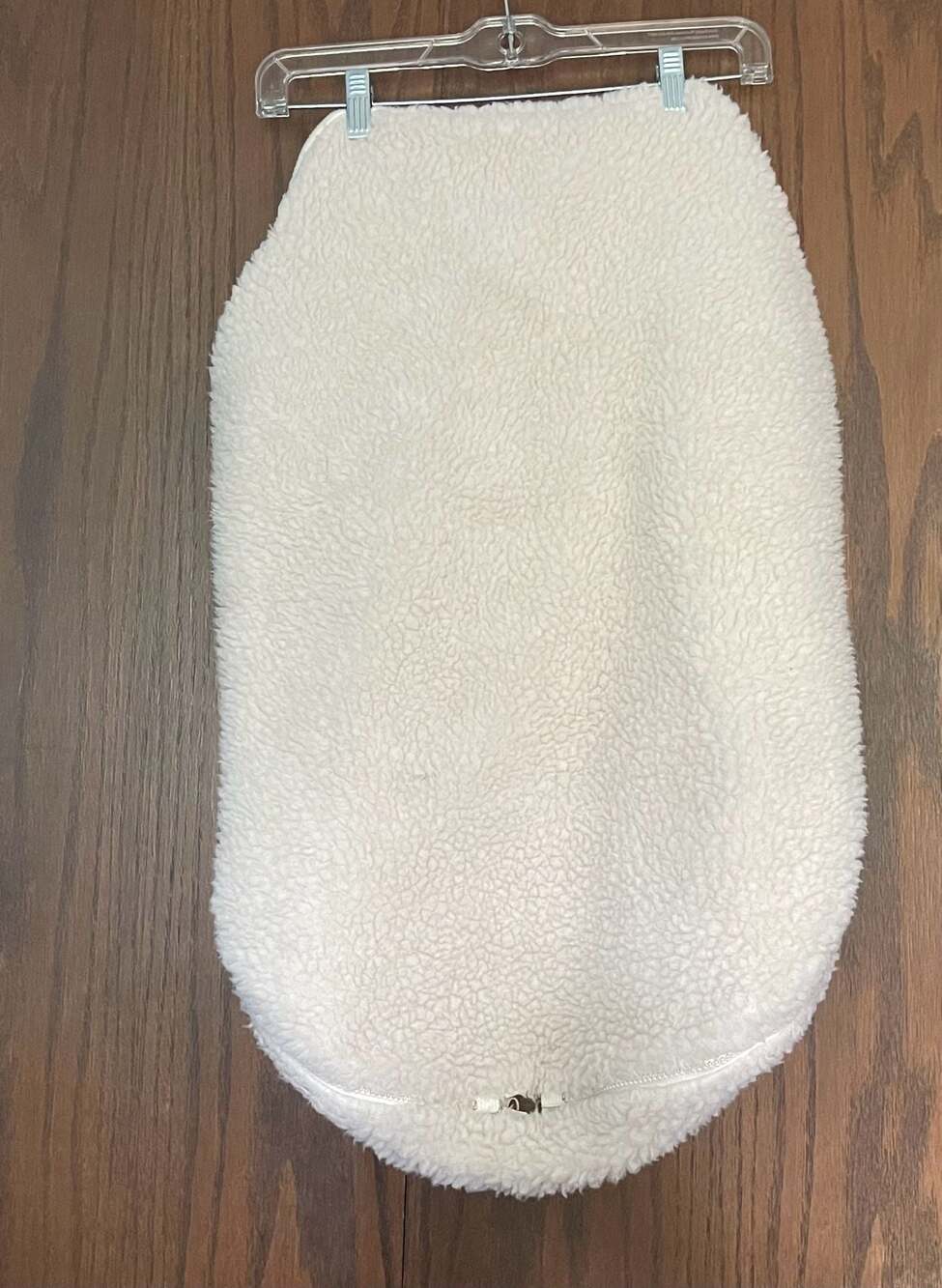 Bundle Me Co. White Faux Sheepskin Fleece Infant Seat Cover Bunting Sleeping Bag